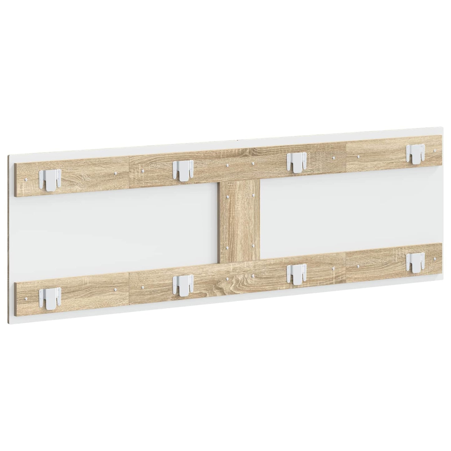 vidaXL Wall-Mounted Headboard BREDA Sonoma Oak Engineered Wood 5