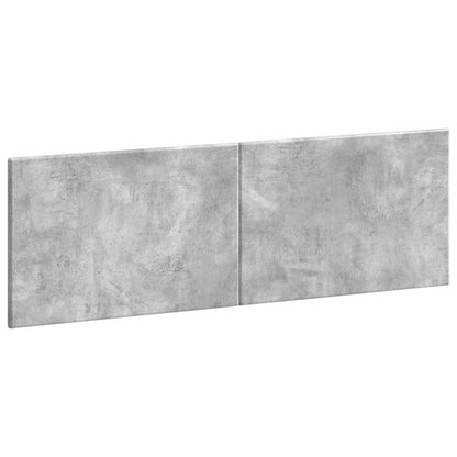 vidaXL Wall-Mounted Headboard BREDA Concrete Grey Engineered Wood 2