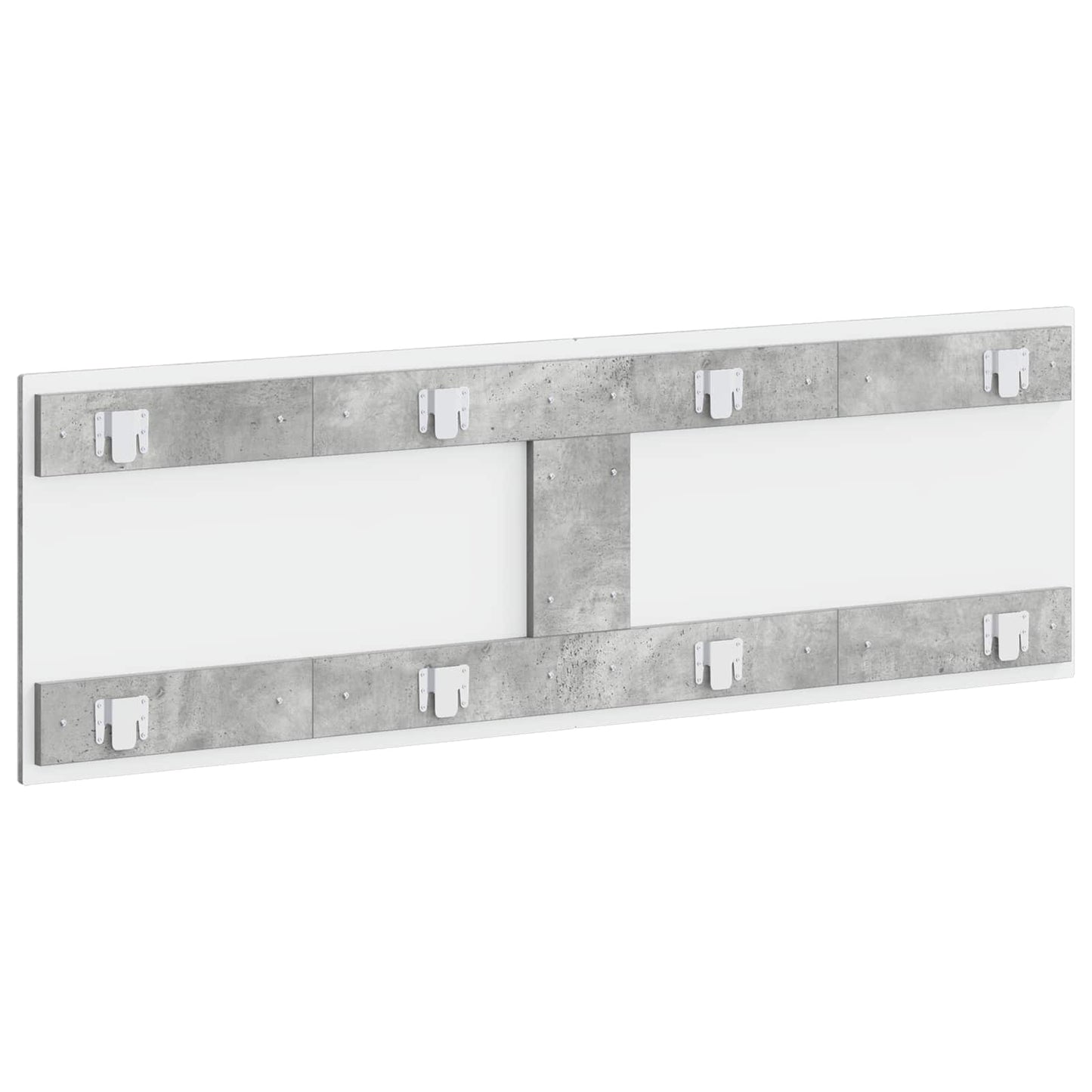 vidaXL Wall-Mounted Headboard BREDA Concrete Grey Engineered Wood 5