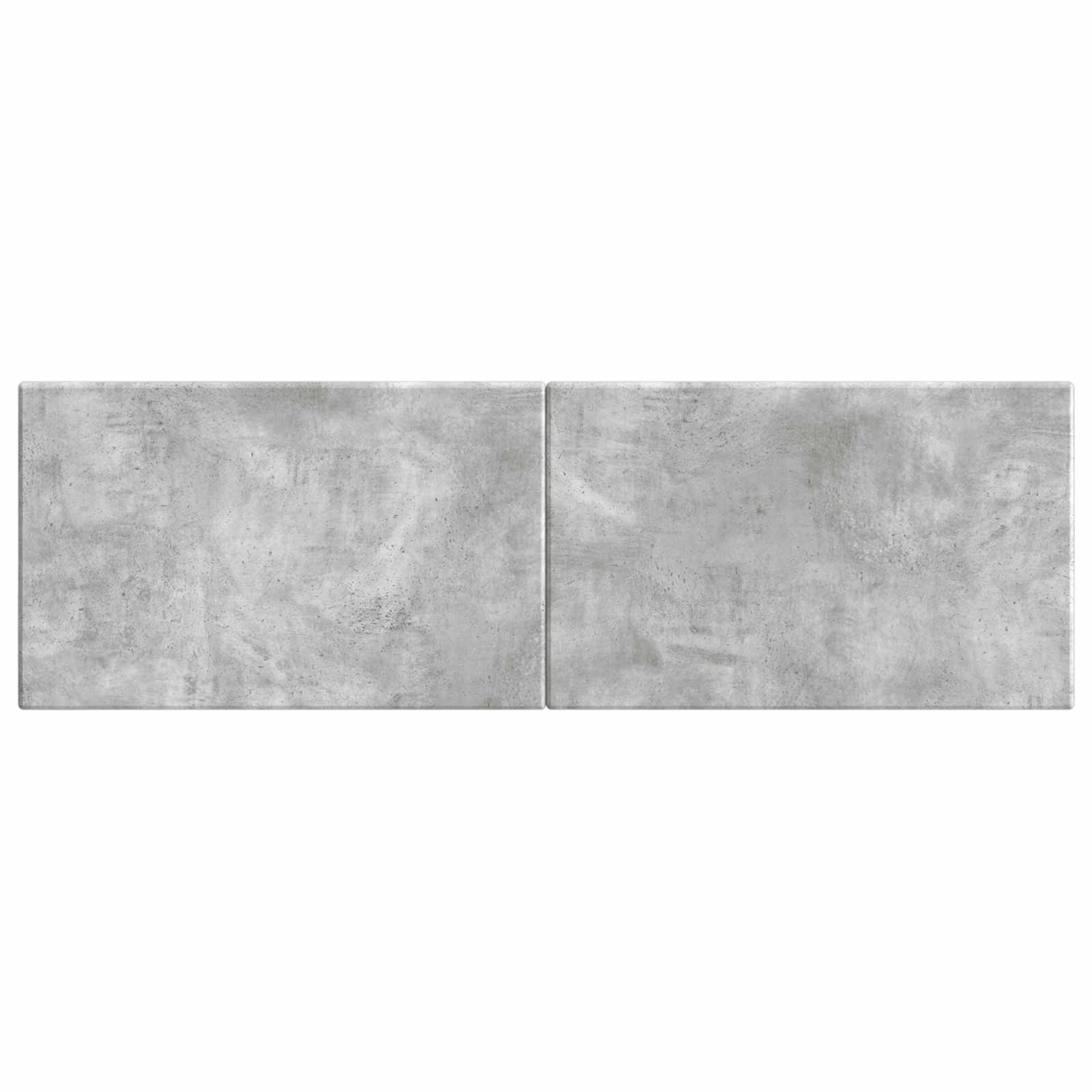 vidaXL Wall-Mounted Headboard BREDA Concrete Grey Engineered Wood 3