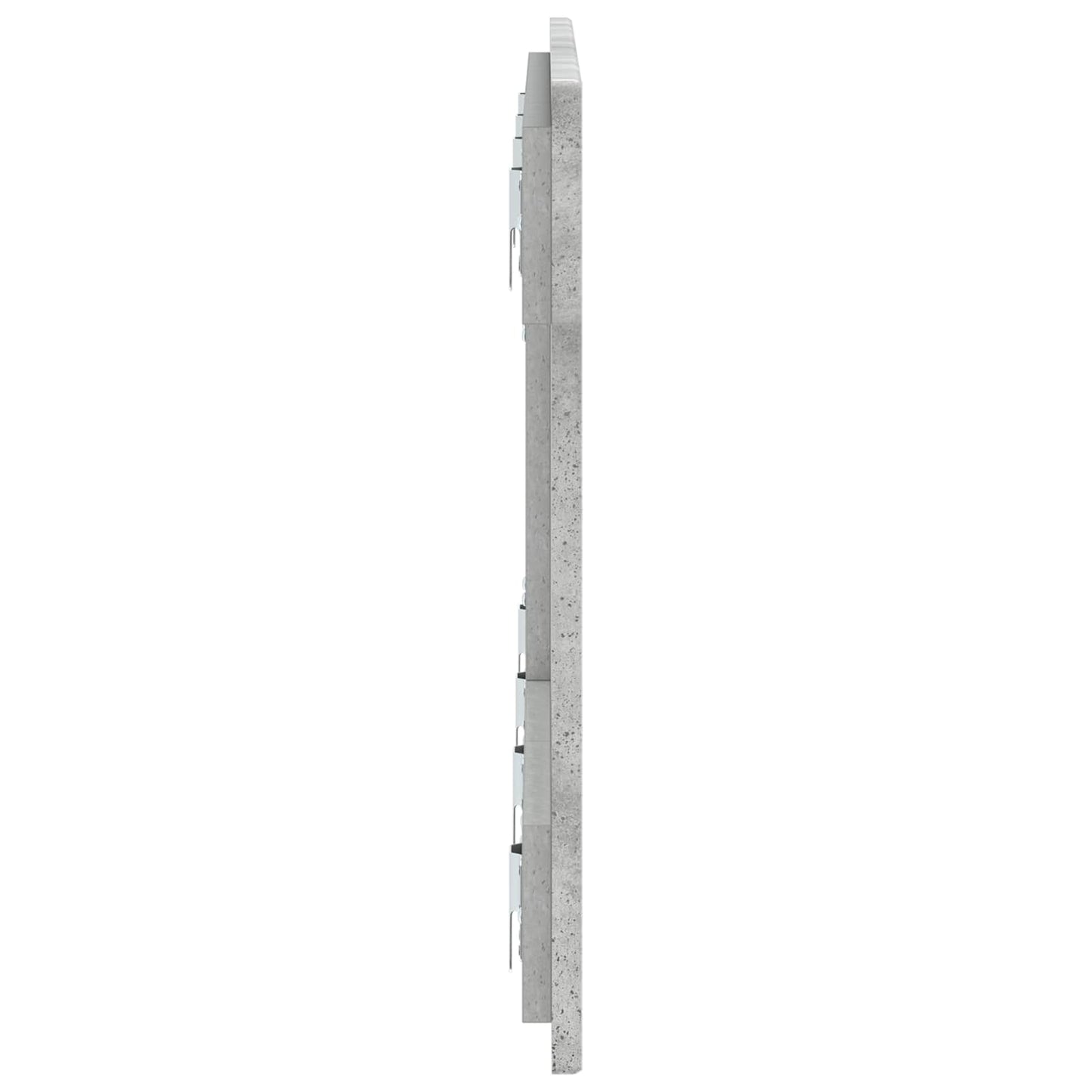 vidaXL Wall-Mounted Headboard BREDA Concrete Grey Engineered Wood 4