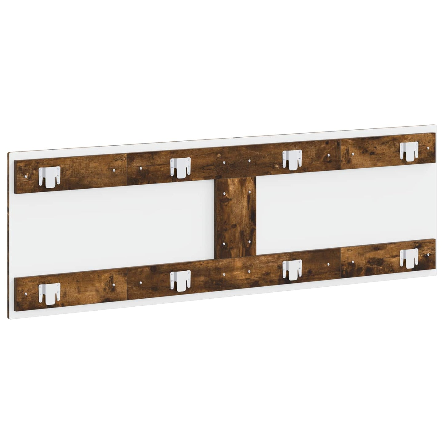 vidaXL Wall-Mounted Headboard BREDA Smoked Oak Engineered Wood 5