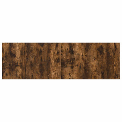 vidaXL Wall-Mounted Headboard BREDA Smoked Oak Engineered Wood 3
