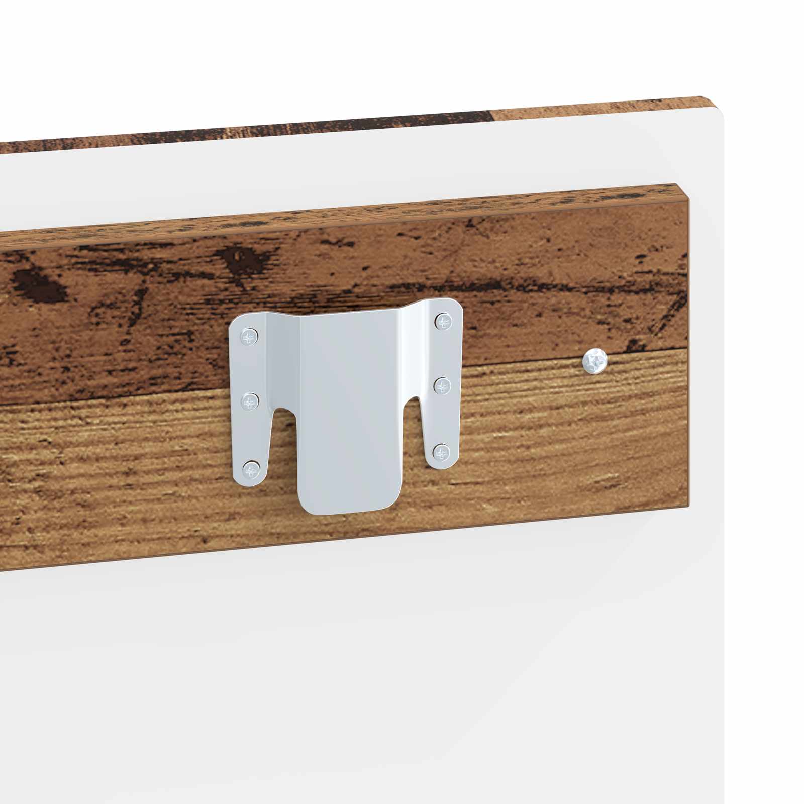 vidaXL Wall-Mounted Headboard BREDA Old Wood Engineered Wood 6
