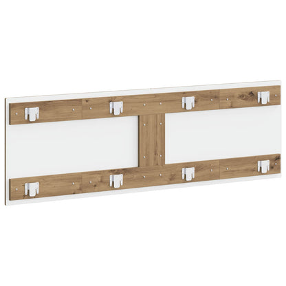vidaXL Wall-Mounted Headboard BREDA Artisan Oak Engineered Wood 5