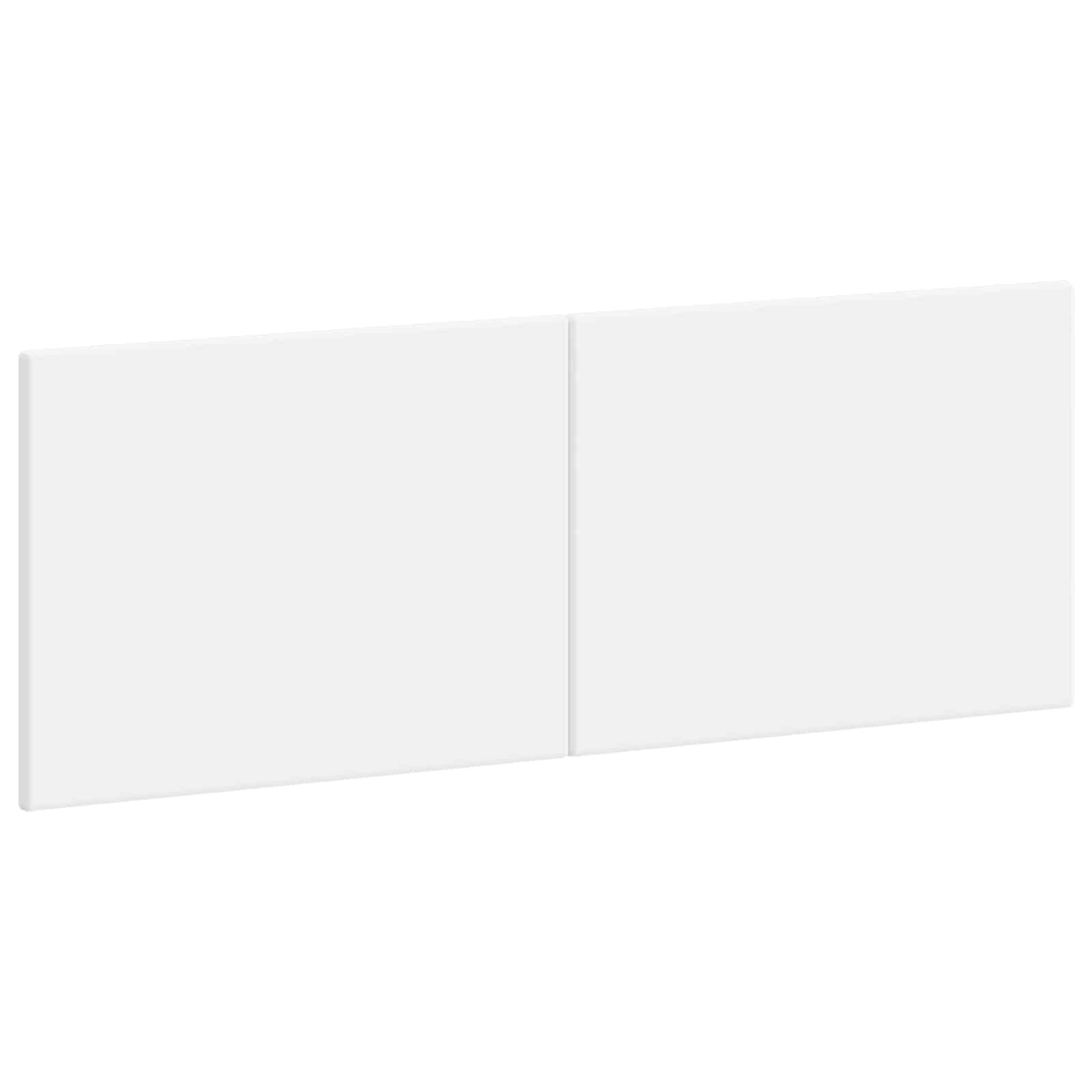 vidaXL Wall-Mounted Headboard BREDA White Engineered Wood 2