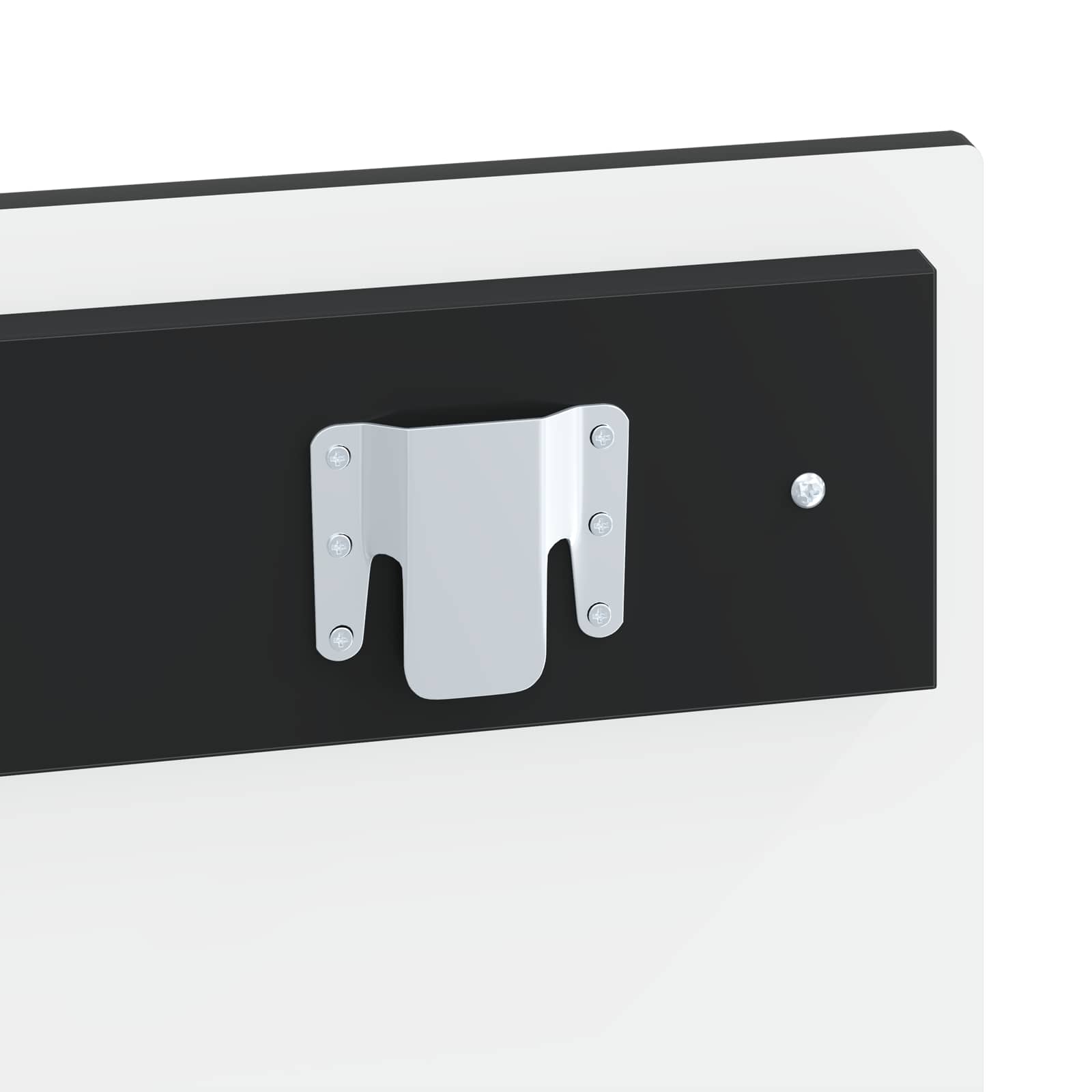 vidaXL Wall-Mounted Headboard BREDA Black Engineered Wood 6