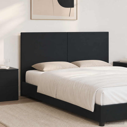 vidaXL Wall-Mounted Headboard BREDA Black Engineered Wood 1