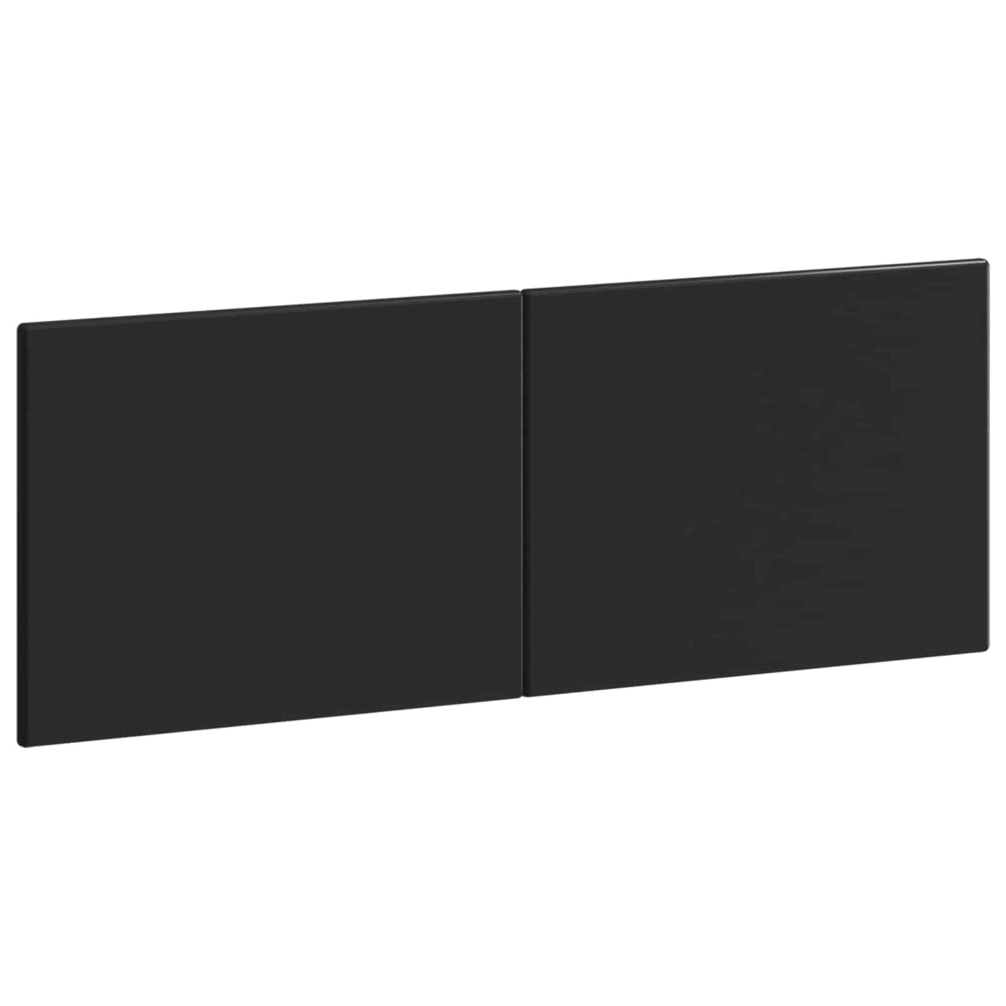 vidaXL Wall-Mounted Headboard BREDA Black Engineered Wood 2