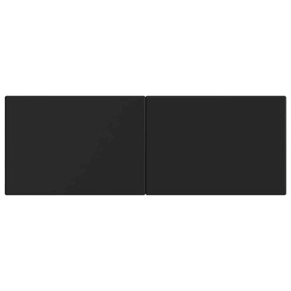 vidaXL Wall-Mounted Headboard BREDA Black Engineered Wood 3