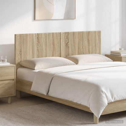 vidaXL Wall-Mounted Headboard BREDA Sonoma Oak Engineered Wood 1