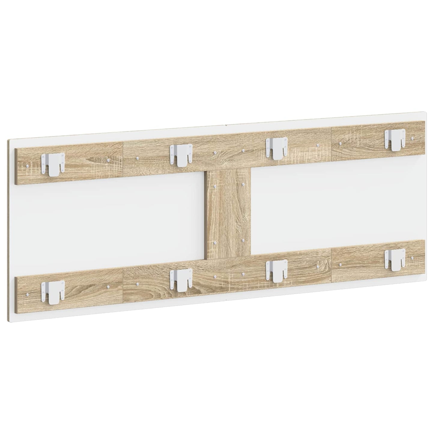 vidaXL Wall-Mounted Headboard BREDA Sonoma Oak Engineered Wood 5