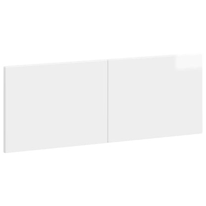 vidaXL Wall-Mounted Headboard BREDA High Gloss White Engineered Wood 2