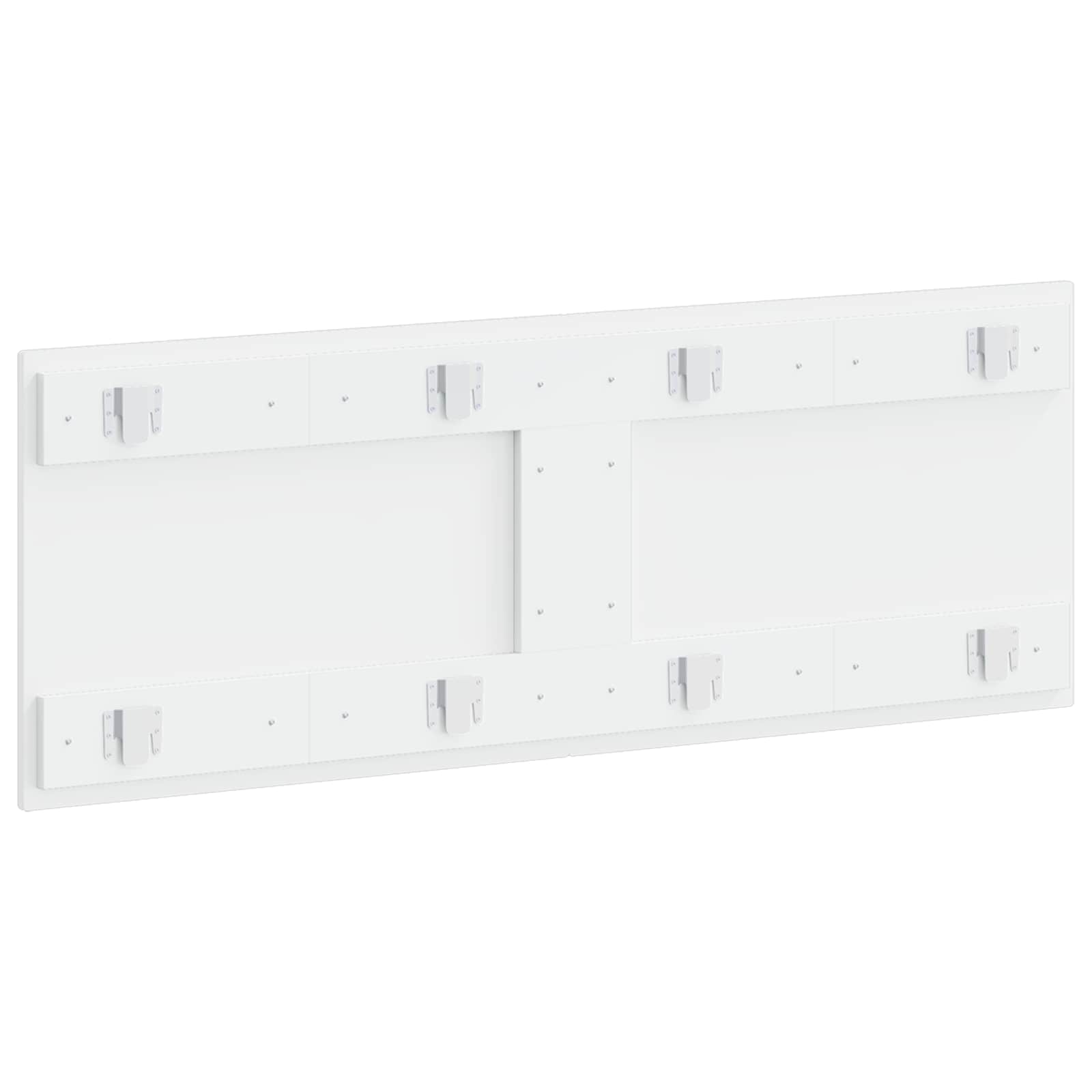 vidaXL Wall-Mounted Headboard BREDA High Gloss White Engineered Wood 5