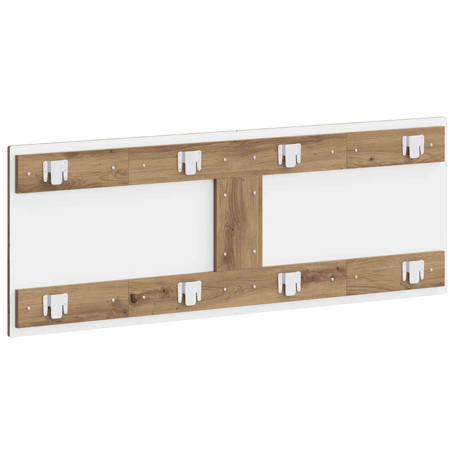 vidaXL Wall-Mounted Headboard BREDA Artisan Oak Engineered Wood 5
