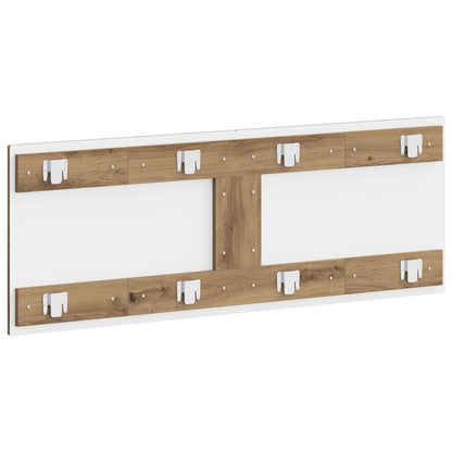 vidaXL Wall-Mounted Headboard BREDA Artisan Oak Engineered Wood 5