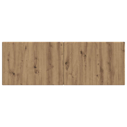 vidaXL Wall-Mounted Headboard BREDA Artisan Oak Engineered Wood 3