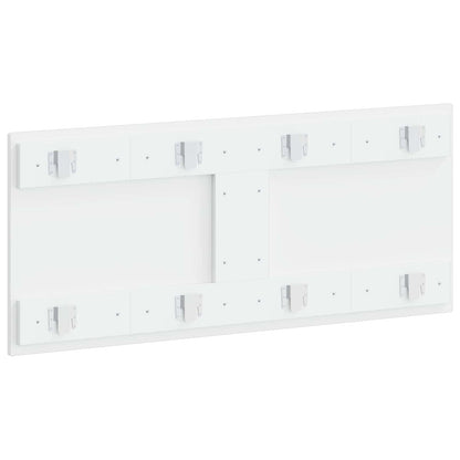vidaXL Wall-Mounted Headboard BREDA White Engineered Wood 5