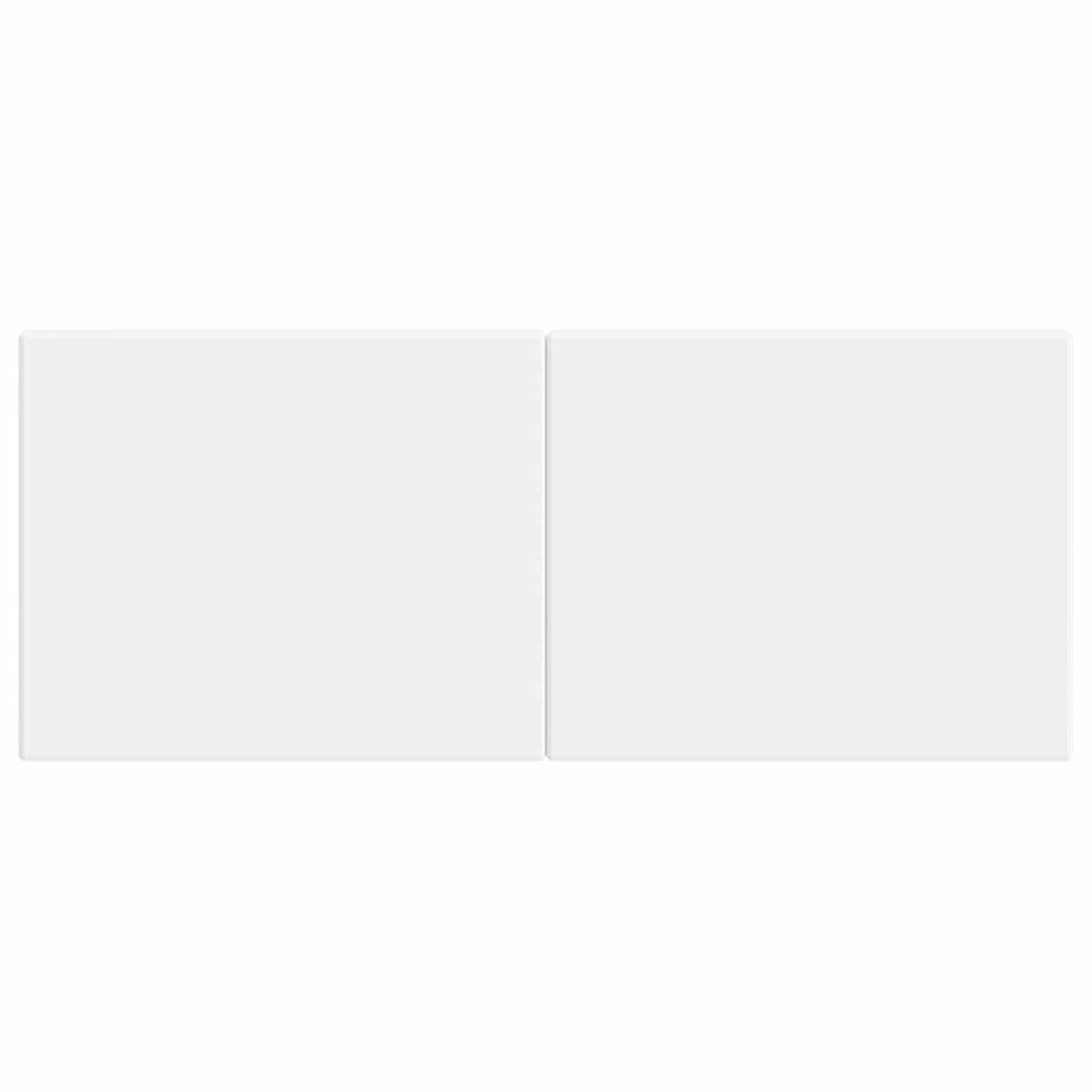 vidaXL Wall-Mounted Headboard BREDA White Engineered Wood 3