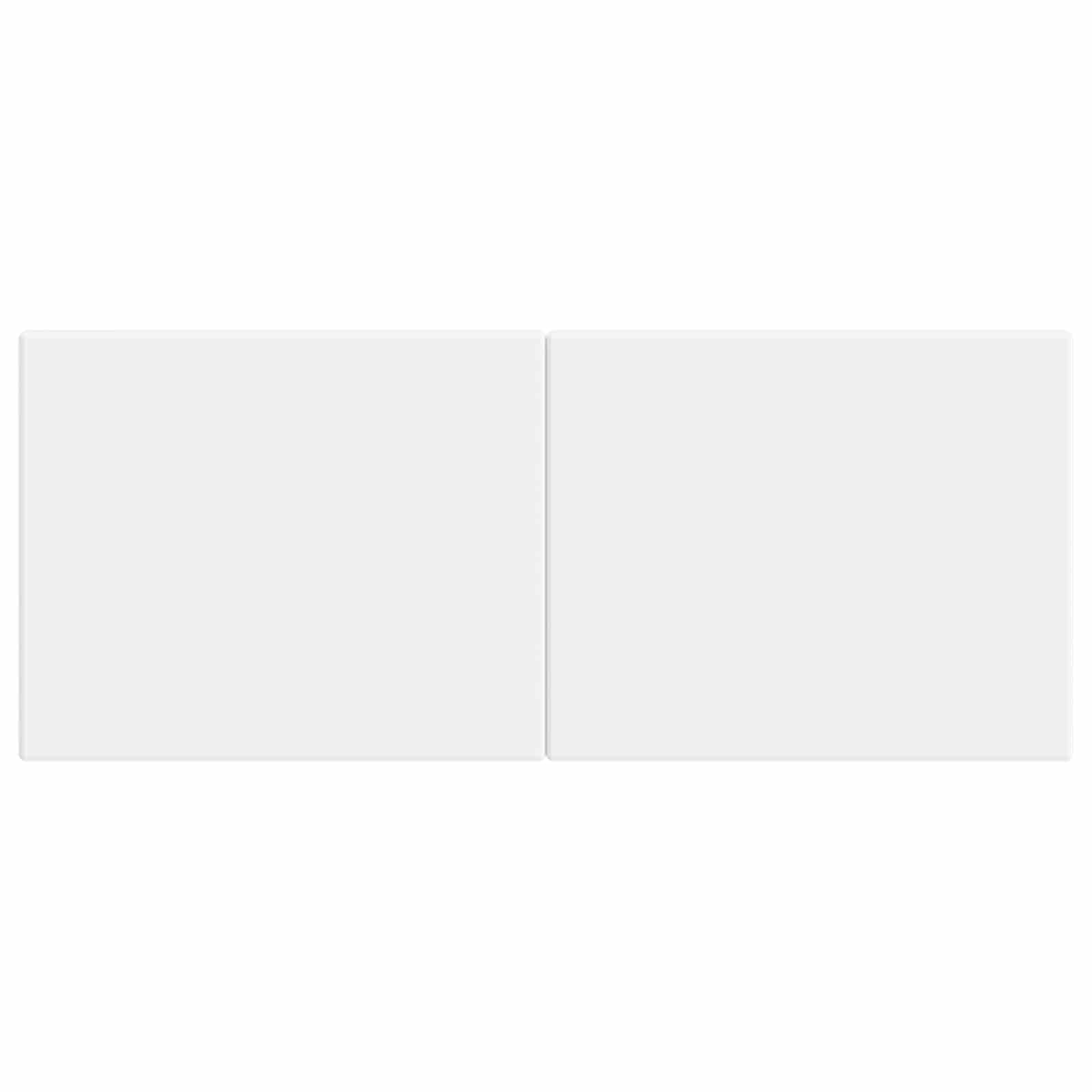 vidaXL Wall-Mounted Headboard BREDA White Engineered Wood 3