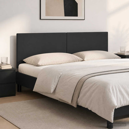 vidaXL Wall-Mounted Headboard BREDA Black Engineered Wood 1