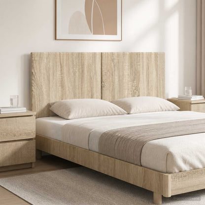 vidaXL Wall-Mounted Headboard BREDA Sonoma Oak Engineered Wood 1