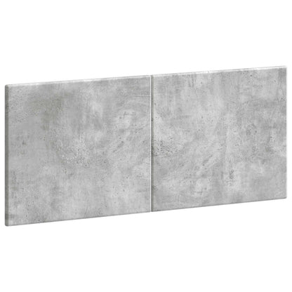 vidaXL Wall-Mounted Headboard BREDA Concrete Grey Engineered Wood 2