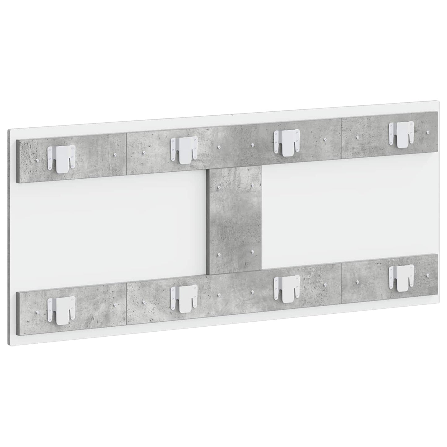 vidaXL Wall-Mounted Headboard BREDA Concrete Grey Engineered Wood 5