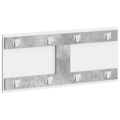 vidaXL Wall-Mounted Headboard BREDA Concrete Grey Engineered Wood 5
