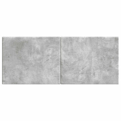vidaXL Wall-Mounted Headboard BREDA Concrete Grey Engineered Wood 3