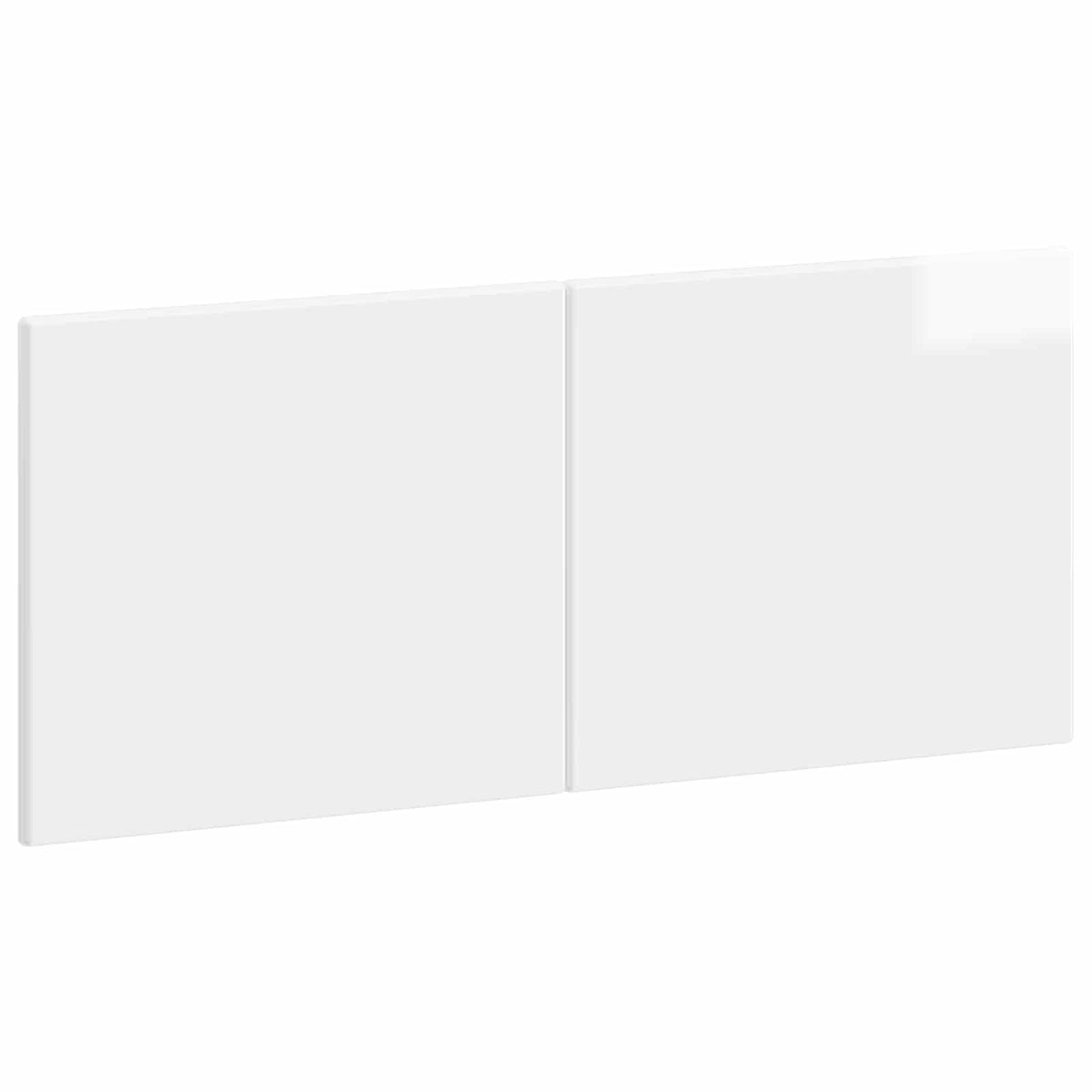 Wall-Mounted Headboard BREDA Engineered Wood Width 120 cm High gloss white