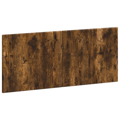 vidaXL Wall-Mounted Headboard BREDA Smoked Oak Engineered Wood 2