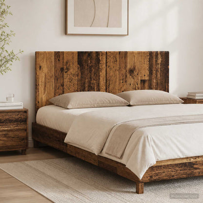 vidaXL Wall-Mounted Headboard BREDA Old Wood Engineered Wood 1