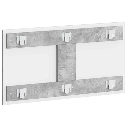 vidaXL Wall-Mounted Headboard BREDA Concrete Grey Engineered Wood 5