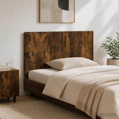 vidaXL Wall-Mounted Headboard BREDA Smoked Oak Engineered Wood 1