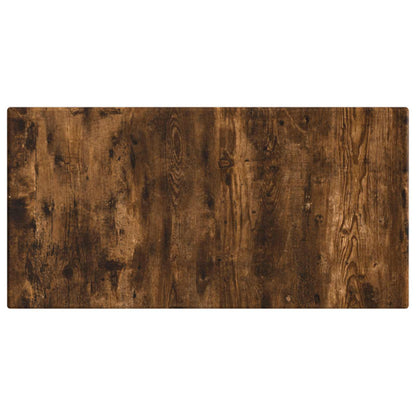 vidaXL Wall-Mounted Headboard BREDA Smoked Oak Engineered Wood 3