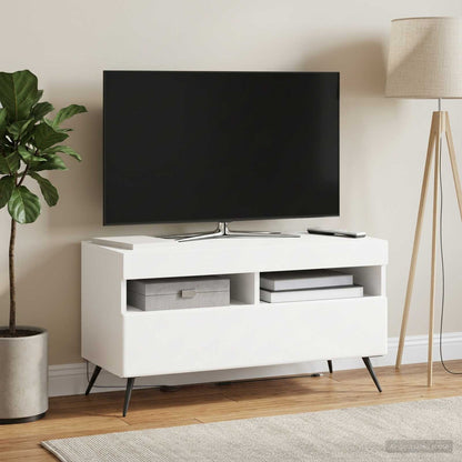 vidaXL LED TV Cabinet White Engineered Wood 4