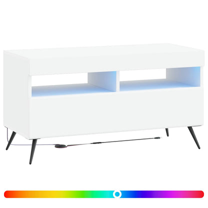 LED TV Cabinet Engineered Wood White