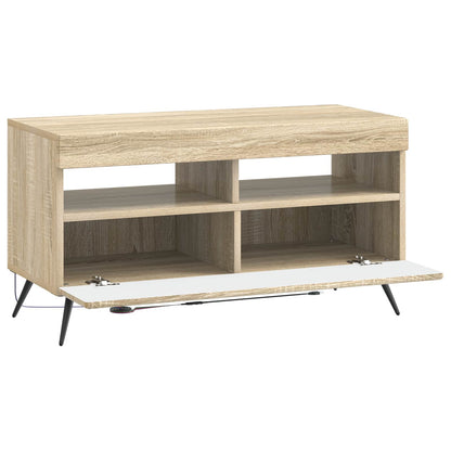 vidaXL LED TV Cabinet Sonoma Oak Engineered Wood 5