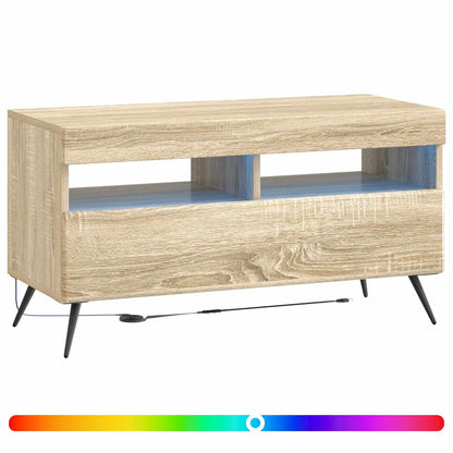 LED TV Cabinet Engineered Wood Sonoma oak