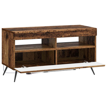 vidaXL LED TV Cabinet Old Wood Engineered Wood 5