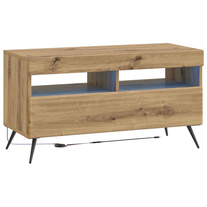 LED TV Cabinet Engineered Wood Artisan oak
