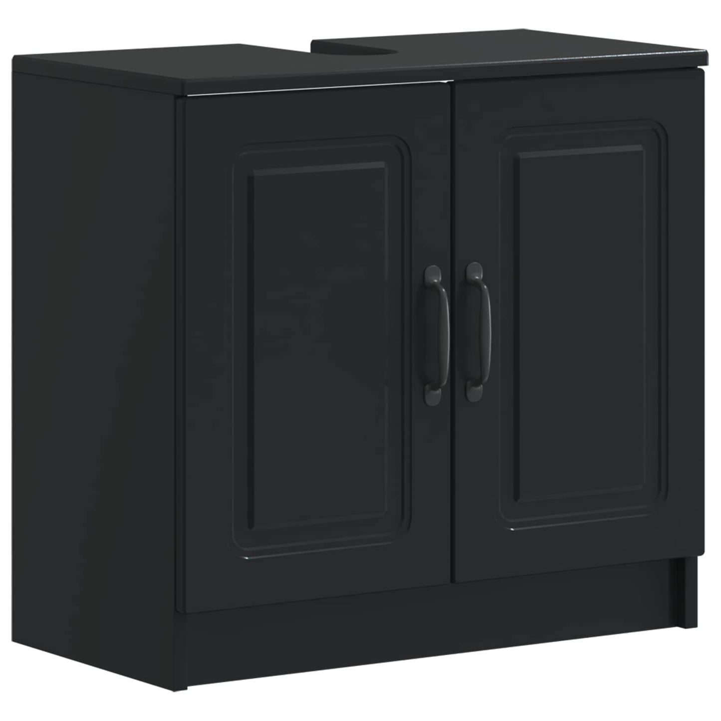 vidaXL Bathroom Sink Cabinet UTRECHT Black 59.5 x 31.5x 59 cm 2