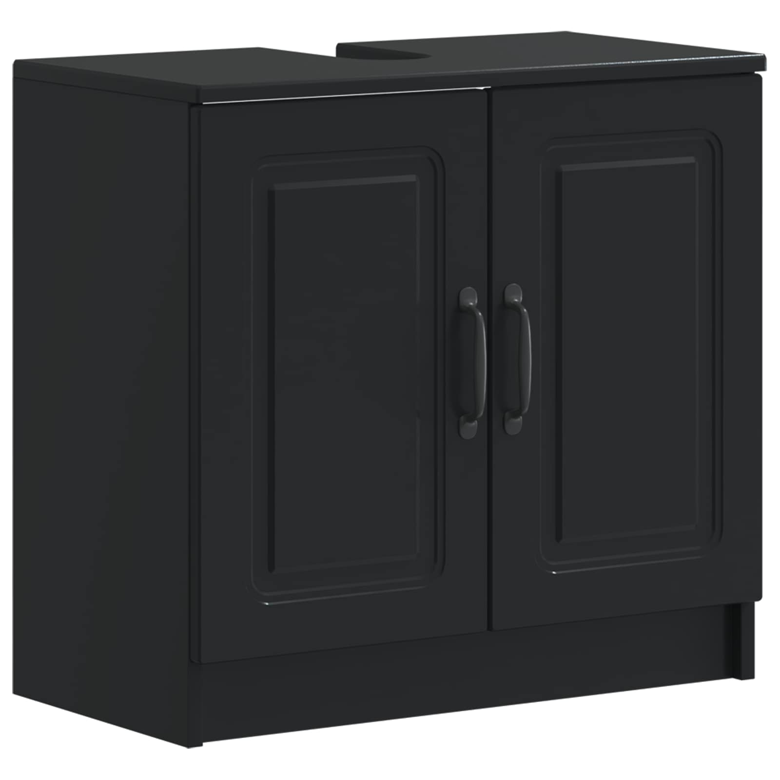 vidaXL Bathroom Sink Cabinet UTRECHT Black 59.5 x 31.5x 59 cm 2