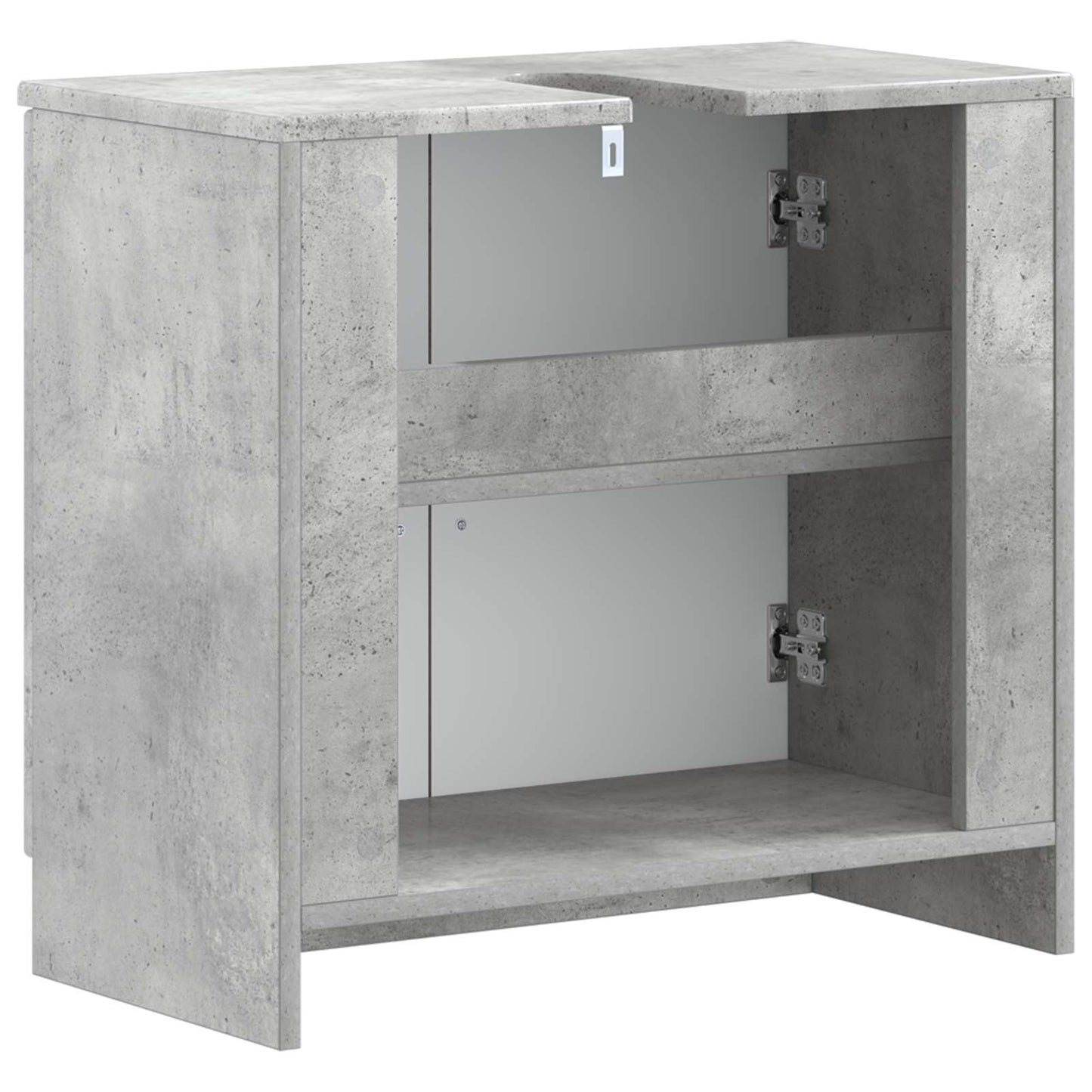vidaXL Bathroom Sink Cabinet UTRECHT Concrete Grey 59.5 x 31.5x 59 cm 6