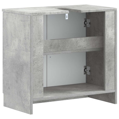 vidaXL Bathroom Sink Cabinet UTRECHT Concrete Grey 59.5 x 31.5x 59 cm 6