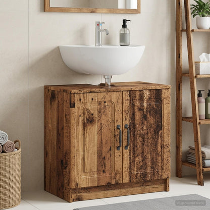 vidaXL Bathroom Sink Cabinet UTRECHT Old Wood 59.5 x 31.5x 59 cm 1