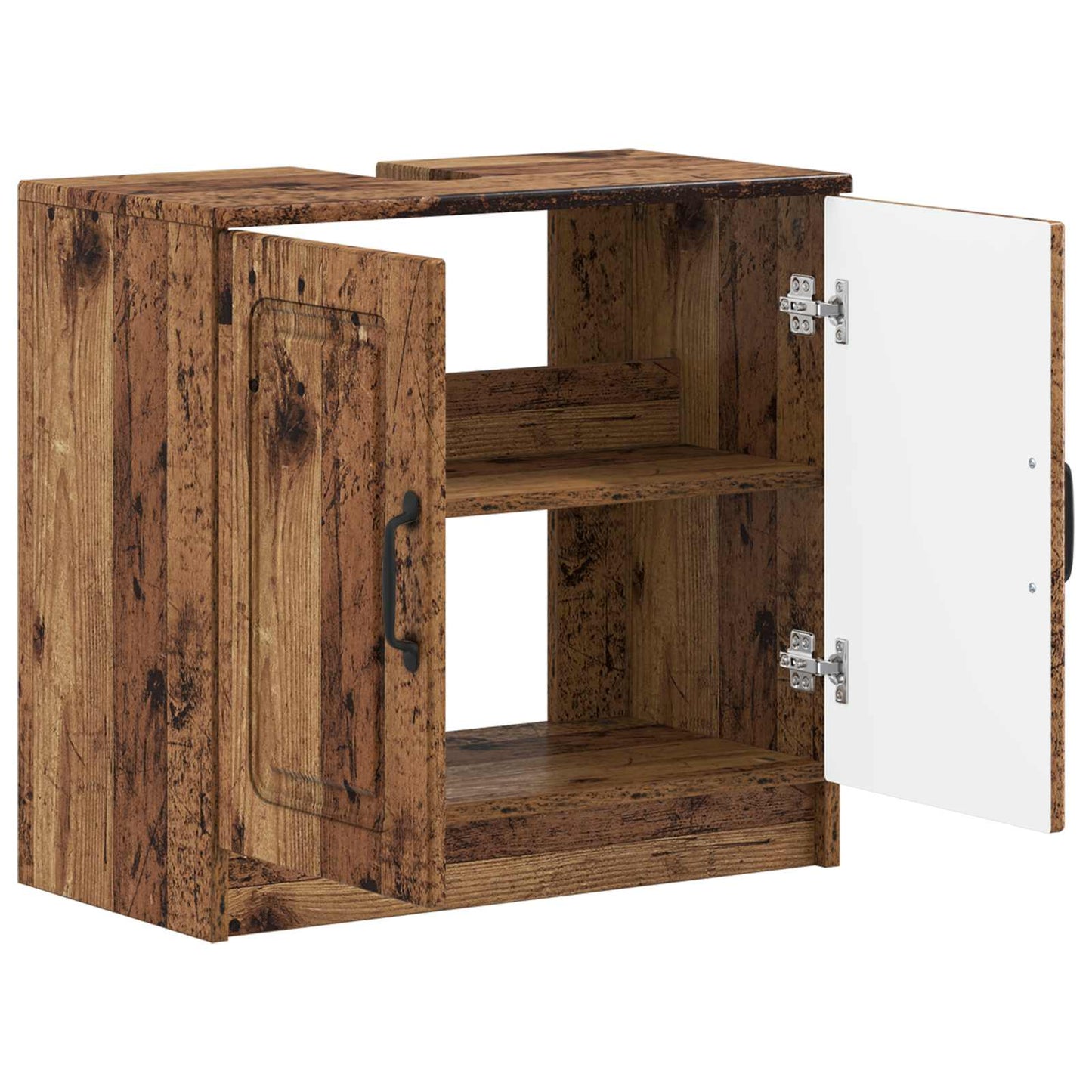 vidaXL Bathroom Sink Cabinet UTRECHT Old Wood 59.5 x 31.5x 59 cm 3