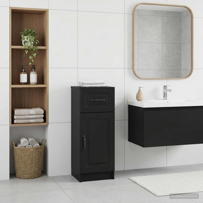 vidaXL Bathroom Storage Cainet UTRECHT Black 30 x 31 x 77 cm 1