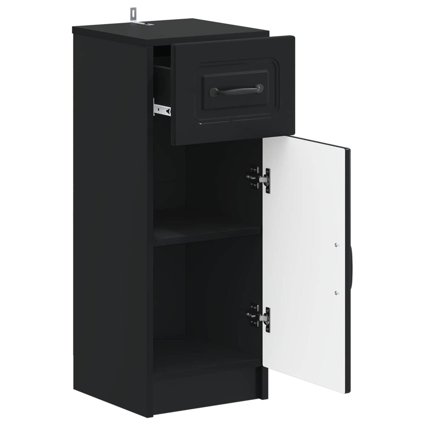 vidaXL Bathroom Storage Cainet UTRECHT Black 30 x 31 x 77 cm 3
